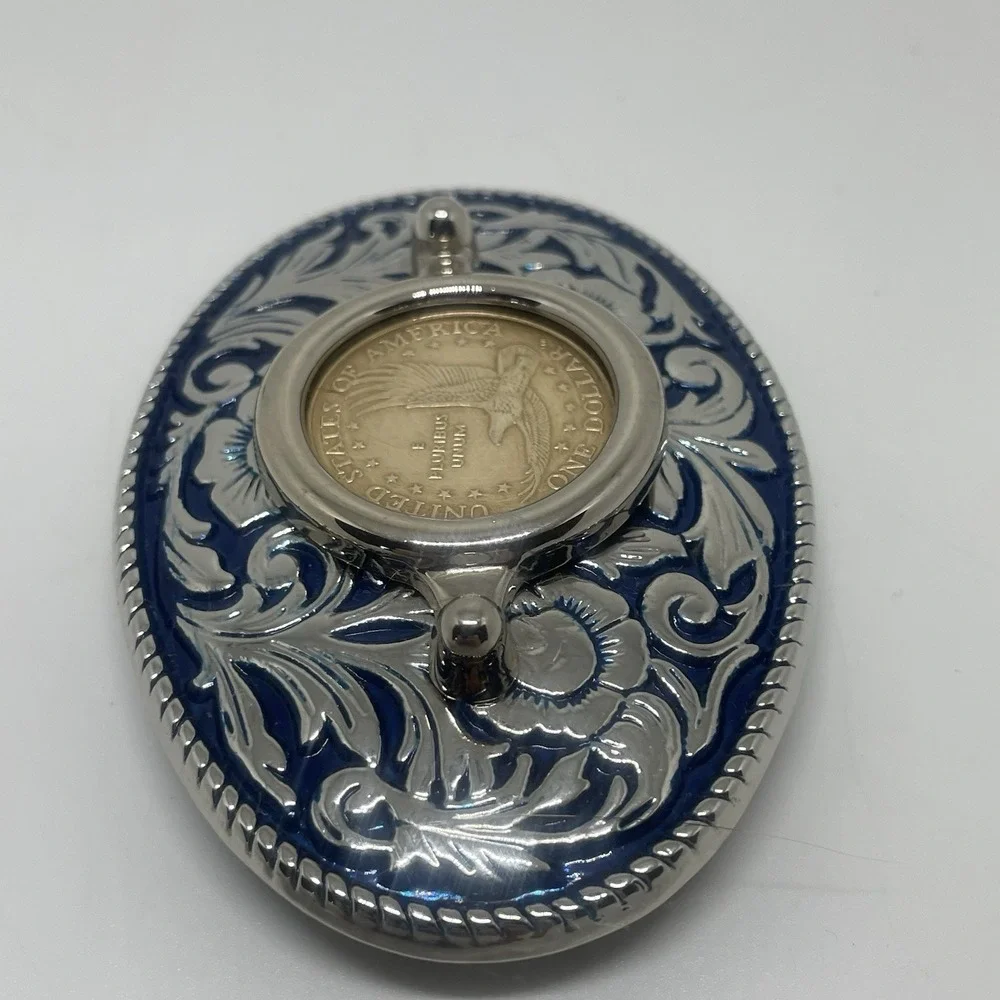 United States Of America One Dollar Coin Belt Buckle Pluribus UNUM USA‎